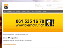 Tablet Screenshot of biernotruf.ch